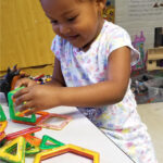 Playing with shapes at Childcare Center and daycare at New Beginnings