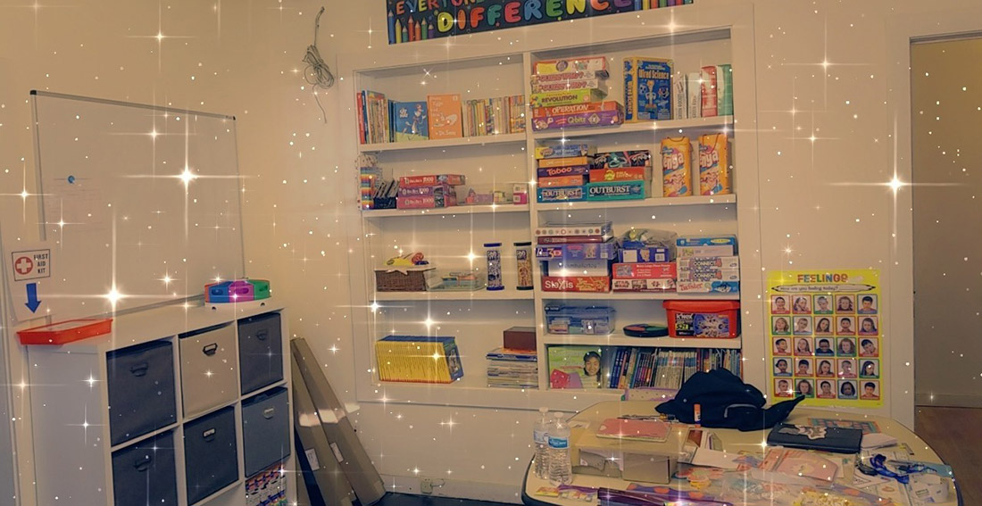 Starry lights on the wall - Childcare Center and daycare at New Beginnings